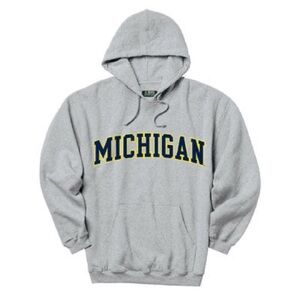 Gray University of Michigan Hoodie